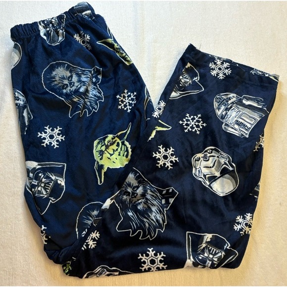 Star Wars Other - Men's Pajama‎ Lounge Pants Star Wars Size XL Fleece Holiday Vader Yoda Trooper